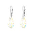 Sudraba auskari "Anšante (Aurora Borealis)" ar Swarovski™ kristāliem